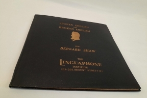 LP 's The Linguaphone institute by Bernard Shaw Spoken and Broken Englisch