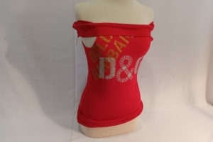 D&G Dolce & Gabbana rood topje met boothals mt S