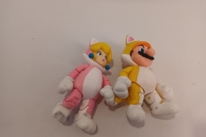 Nintendo Super Mario Cat en Cat Princess Peach poppetjes