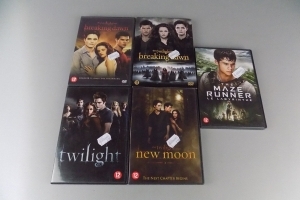 DVD 4 Twilight saga, The maze runner 