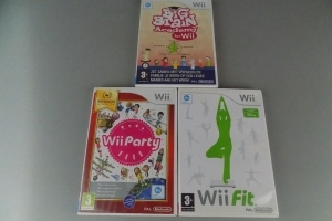 Wii: Wii Party, Wii Fit en Big Brain Academy