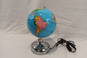 Kleine wereldbol tafellamp met 1 jaar garantie
