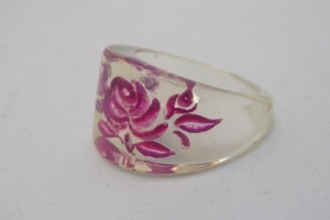 Acryl ring roze 52